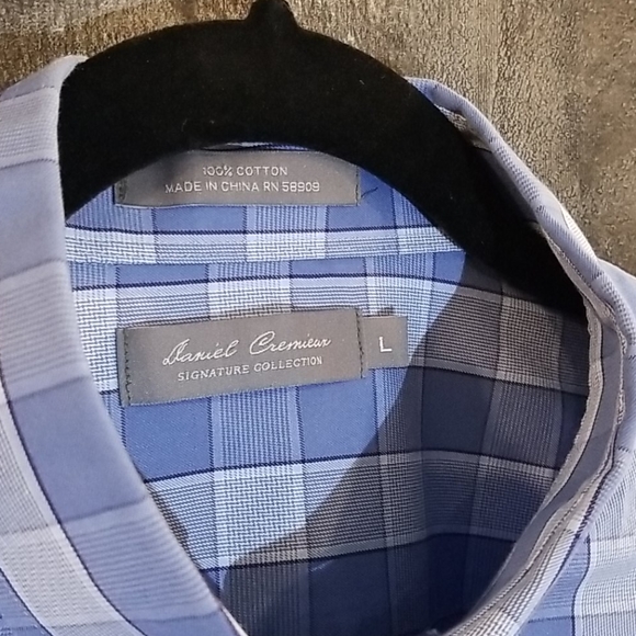 Daniel Cremieux glen check button down, L - Picture 2 of 4